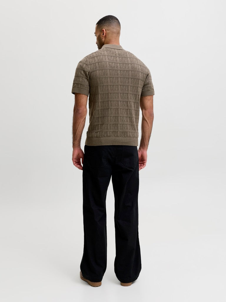 JPRBLAPALMER Knit Polo-Shirt - Morel